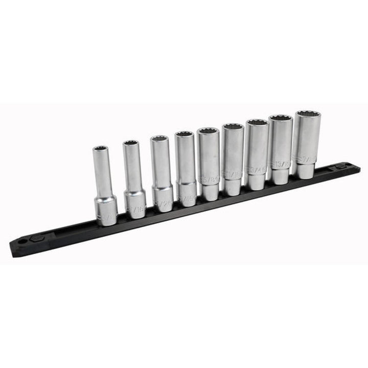 Wiha Tools 33892 19 Piece 1/2" Drive Deep Socket Set - SAE