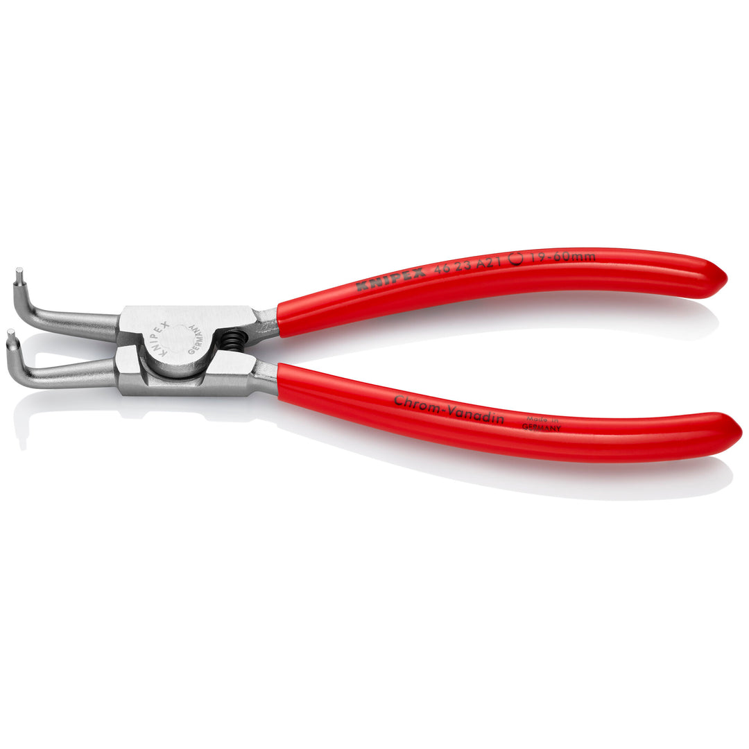 Knipex 46 23 A21 6 3/4" External 90° Angled Snap Ring Pliers-Forged Tips