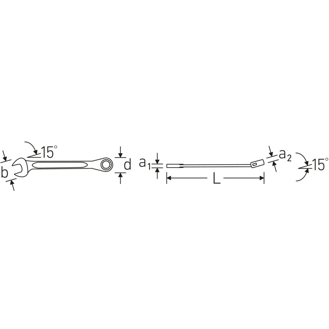 Stahlwille 41171313 Combination Ratcheting Spanner