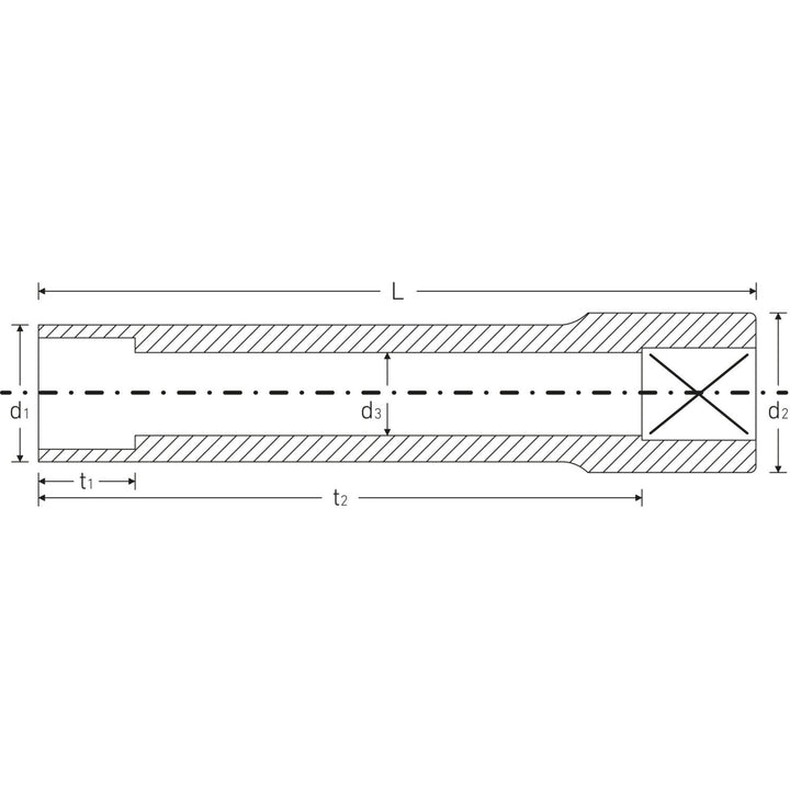 Stahlwille 02021014 46aSP 3/8" Spline Drive Socket - SP14