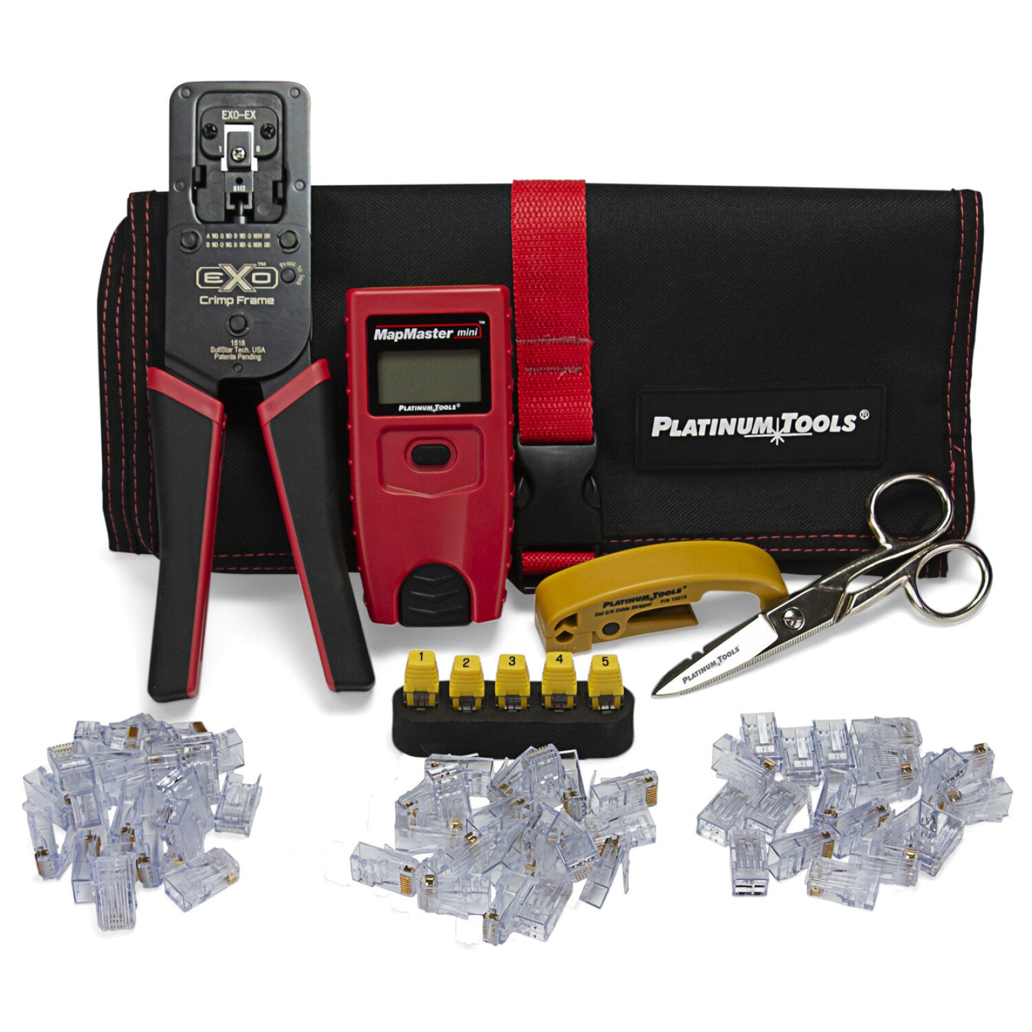 Platinum Tools 90147 Ezex-rj45 Termination And Test Kit — Pass-through 