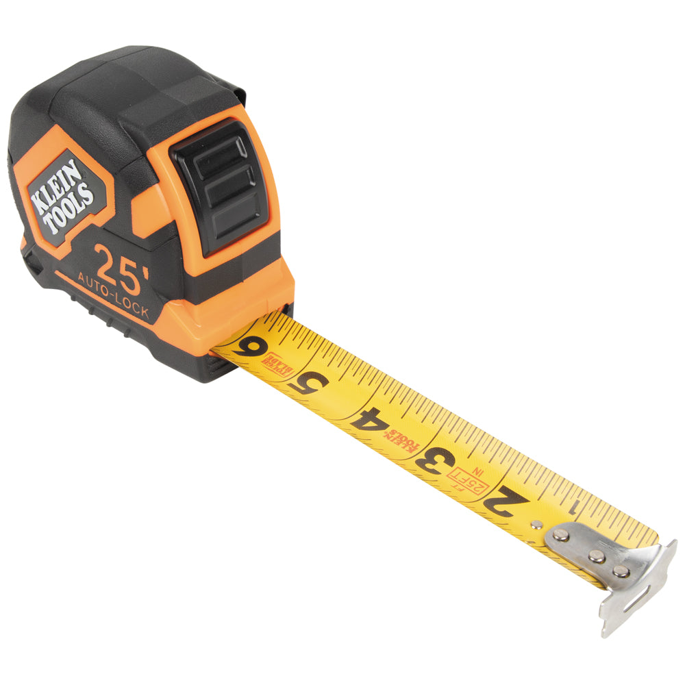 Klein Tools 9125AL Tape Measure, 25-Foot Single-Hook Auto-Lock