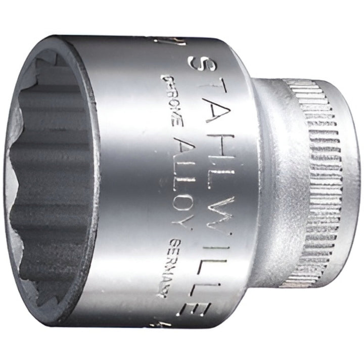 Stahlwille 02010021 45 12-pt Bi-Hex Socket, 3/8" Drive 21 mm