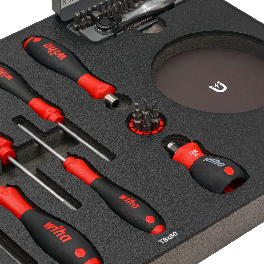 Wiha Tools 91851 Knife Maintenance Magnetic Workstation, 45 Pc.