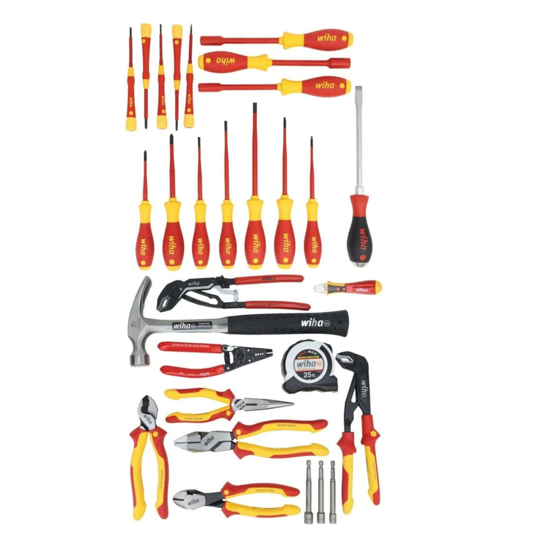 Wiha Tools 91871 Journeyman Electrician's Insulated Tool Kit in Heavy Duty Backpack, 30 Pc.