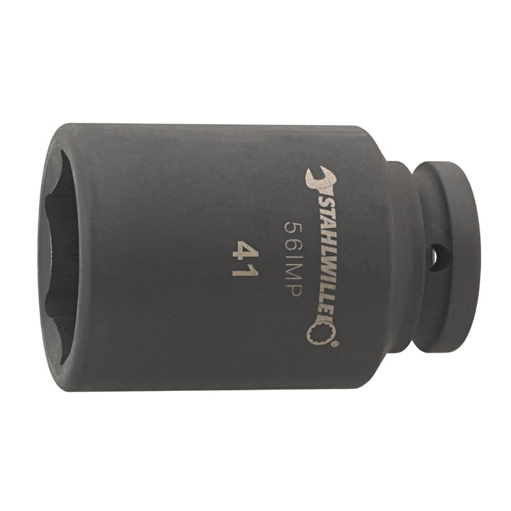 Stahlwille 25020034 56IMP 3/4" 6-pt Extra Deep Impact Socket, 34 mm