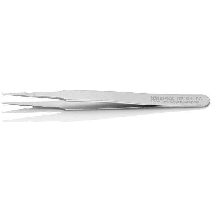 Knipex 92 01 03 4 3/4" Premium Stainless Steel Positioning Tweezers-SMD