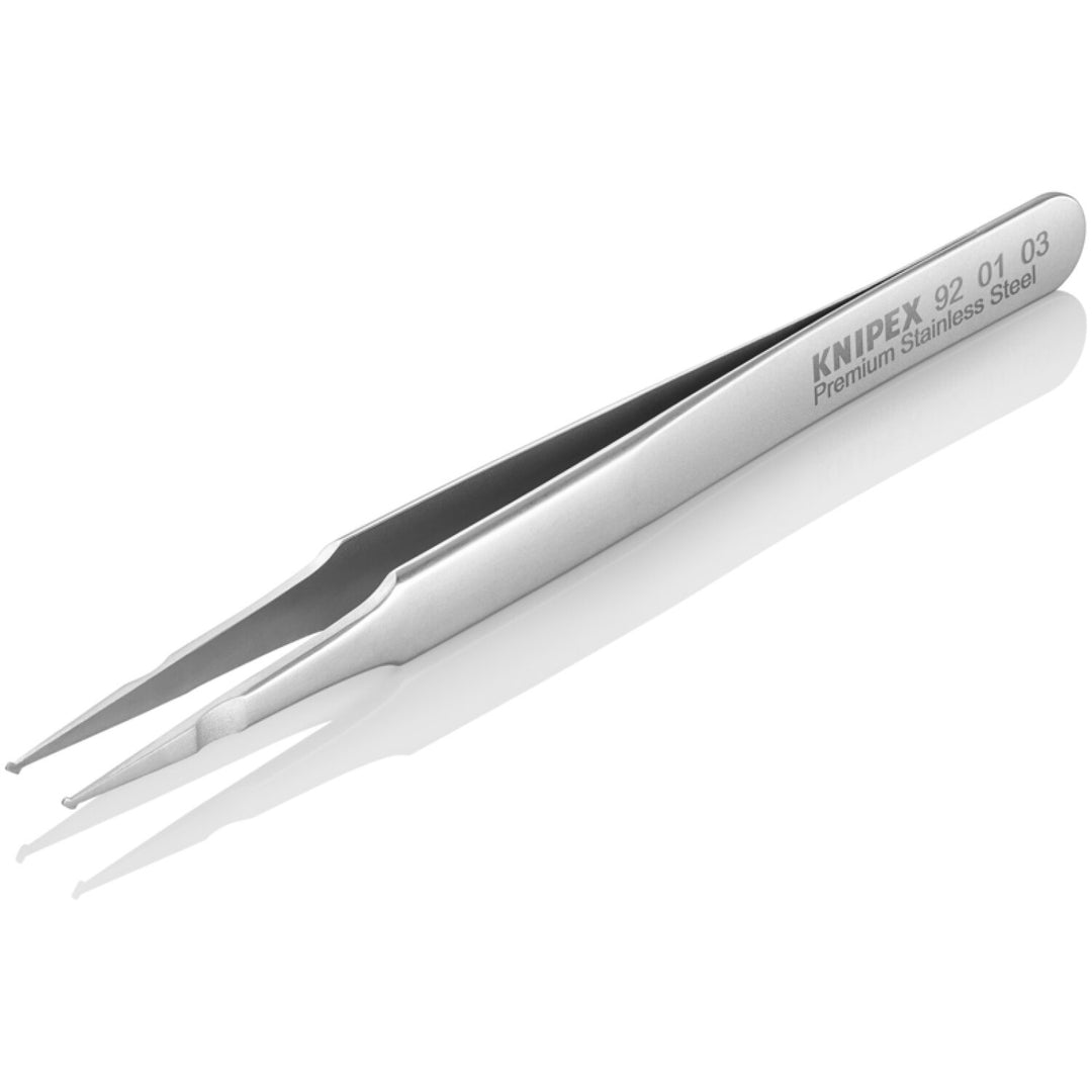 Knipex 92 01 03 4 3/4" Premium Stainless Steel Positioning Tweezers-SMD