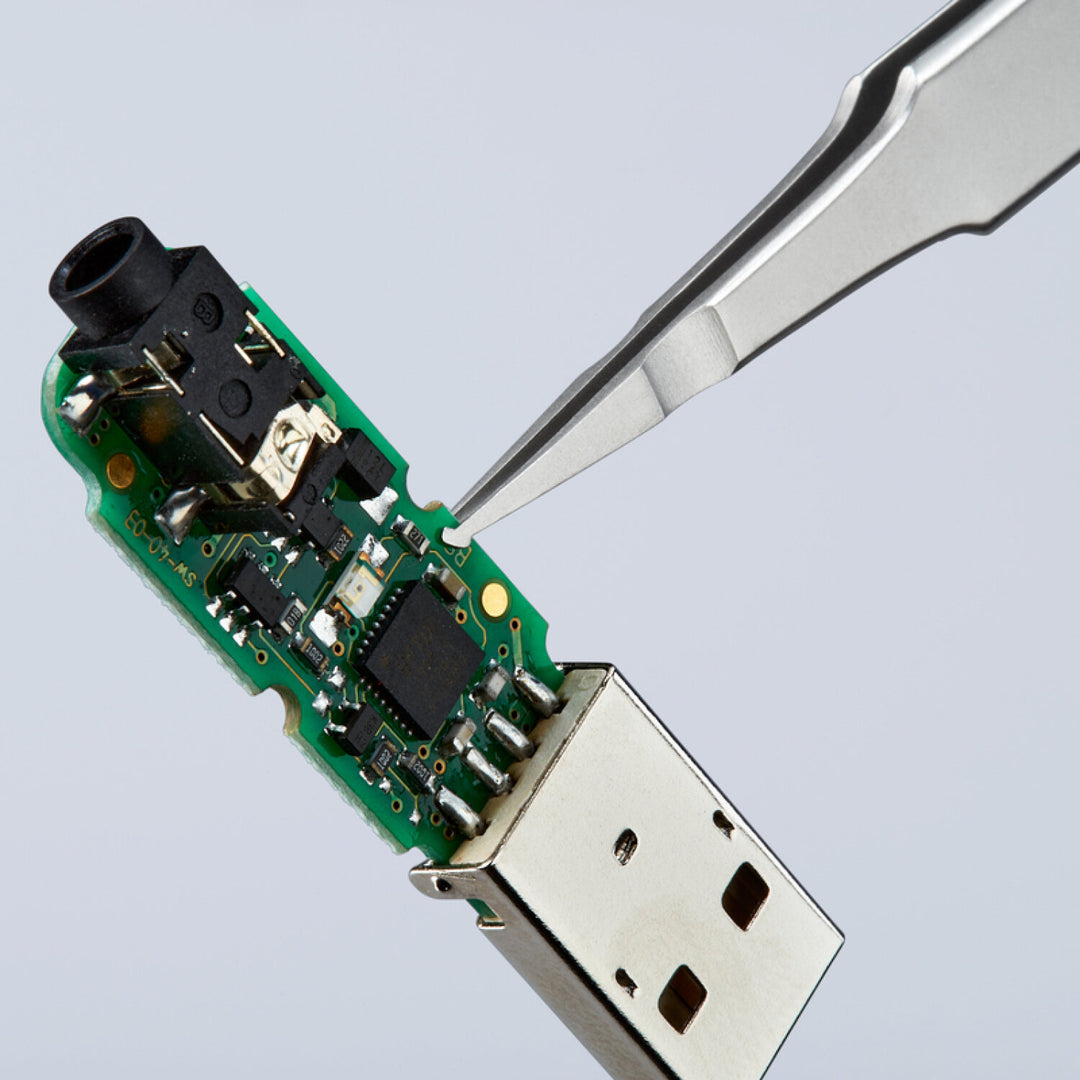 Knipex 92 01 03 4 3/4" Premium Stainless Steel Positioning Tweezers-SMD