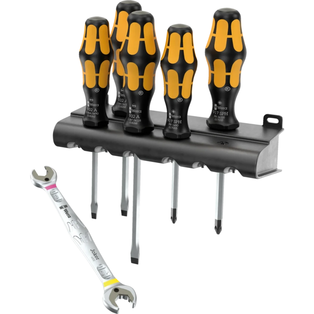 Wera 05136078001 Chiseldriver + Joker double open-end spanner. Limited Edition set 1 - 6 Pieces