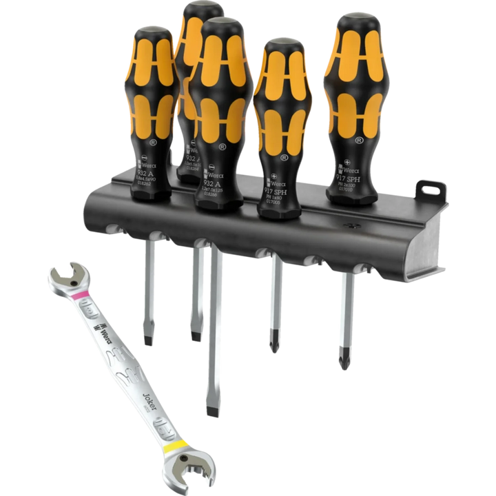 Wera 05136078001 Chiseldriver + Joker double open-end spanner. Limited Edition set 1 - 6 Pieces