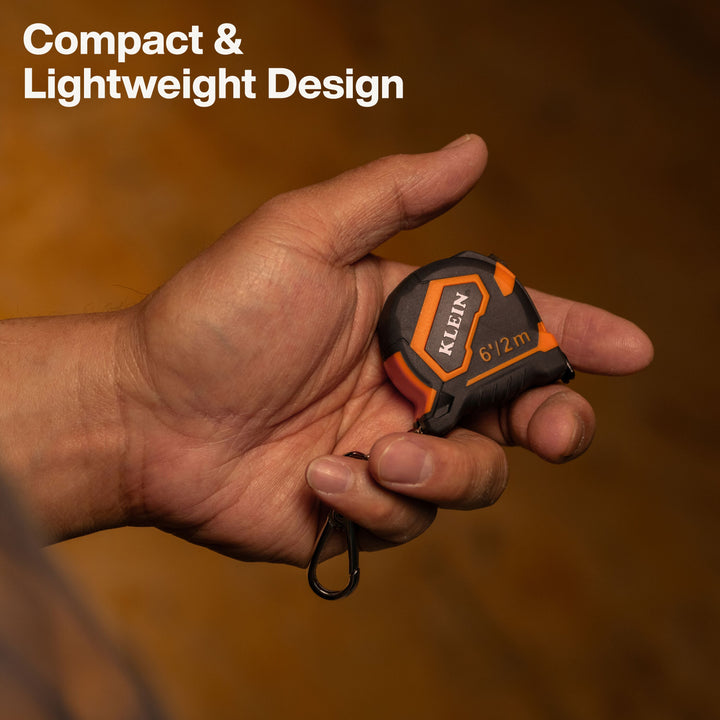 Klein Tools 9362 6-Foot Keychain Tape Measure