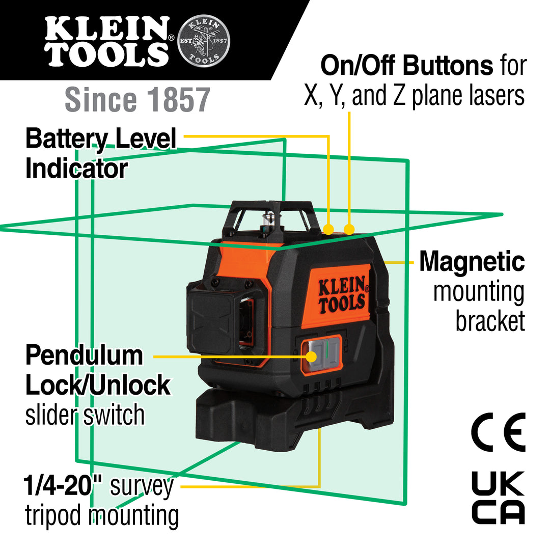 Klein Tools 93CPLG Compact Green Planer Laser Level Haus of Tools