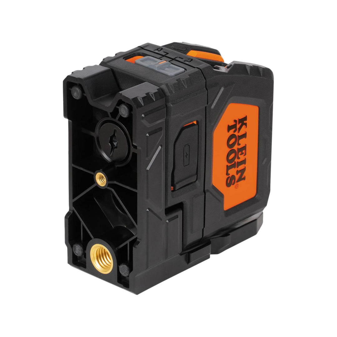 Klein Tools 93LCLGR Rechargeable Self-Leveling Green Cross-Line Laser Level with Red Plumb