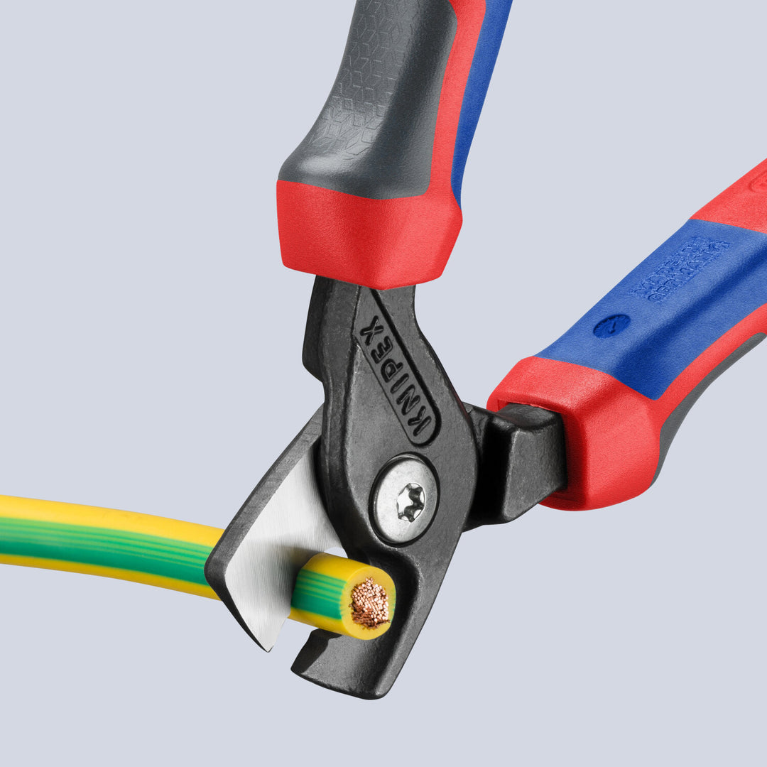 Knipex 95 12 160 SBA KnipeXtend StepCut Cable Shears, 6 1/4"