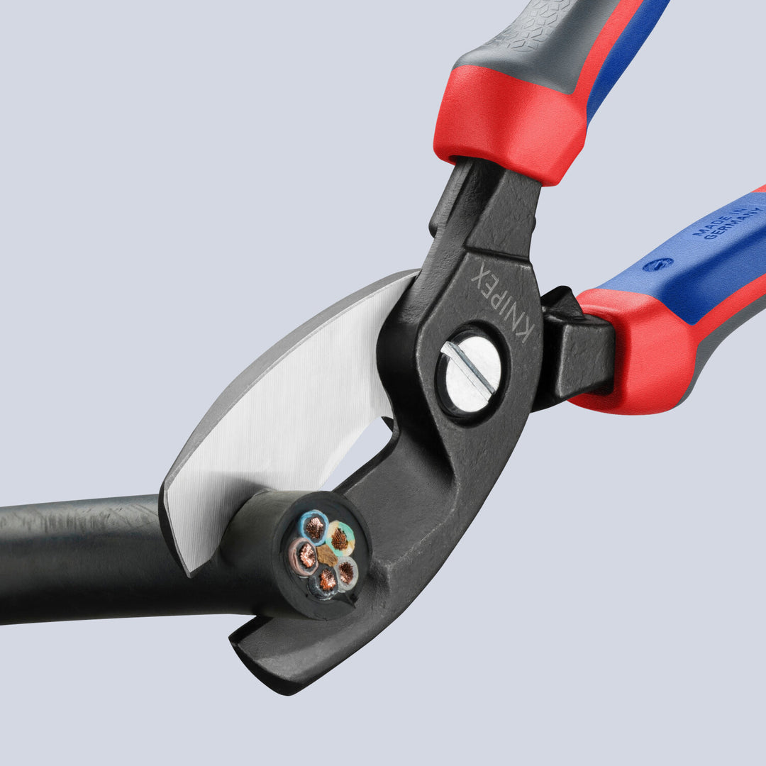 Knipex 95 12 200 KnipeXtend Cable Shears - Twin Cutting Edges, 8"