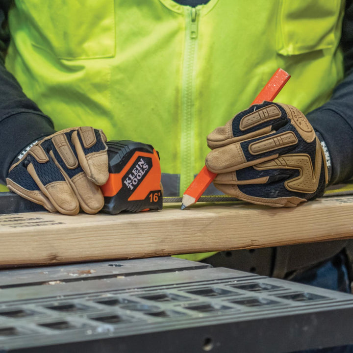 Klein Tools 9516 Tape Measure, 16-Foot Compact, Double-Hook