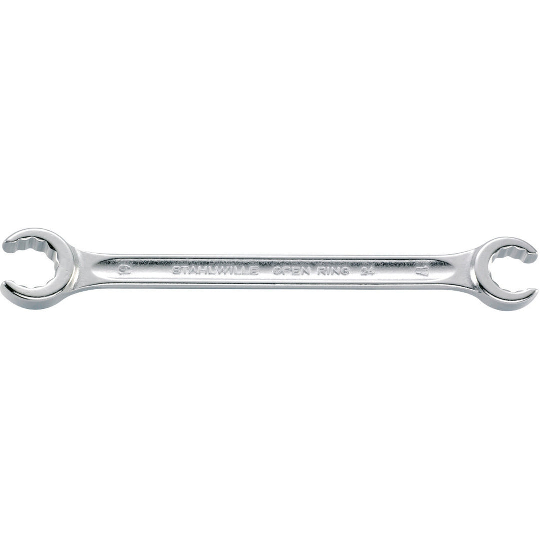 Stahlwille 41081719 24 Double ended open ring Spanner, 17 x 19 mm