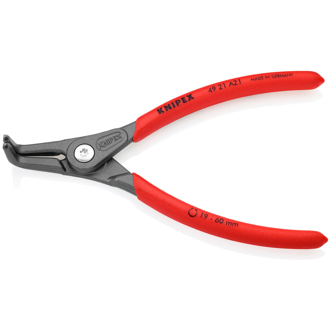 Knipex 49 21 A21 SBA 6 1/2" External 90° Angled Precision Snap Ring Pliers