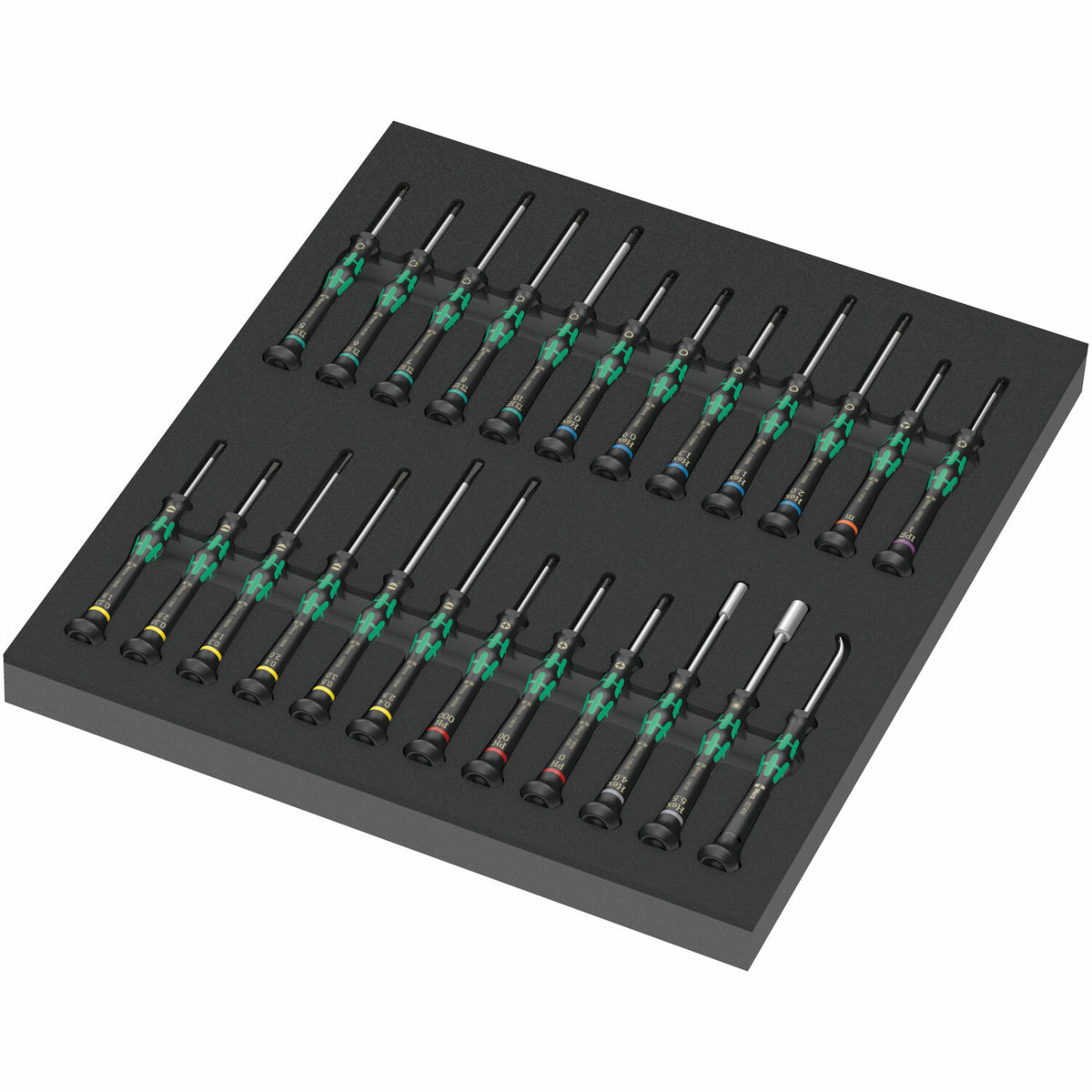 Wera 9715 Foam Insert Kraftform Micro Screwdriver Set 1, 24 Pc. – Haus ...