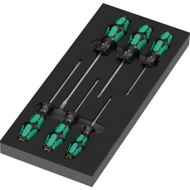 Wera 05150127001 9717 Foam insert Kraftform series 300 screwdriver set 1- 7 Pieces