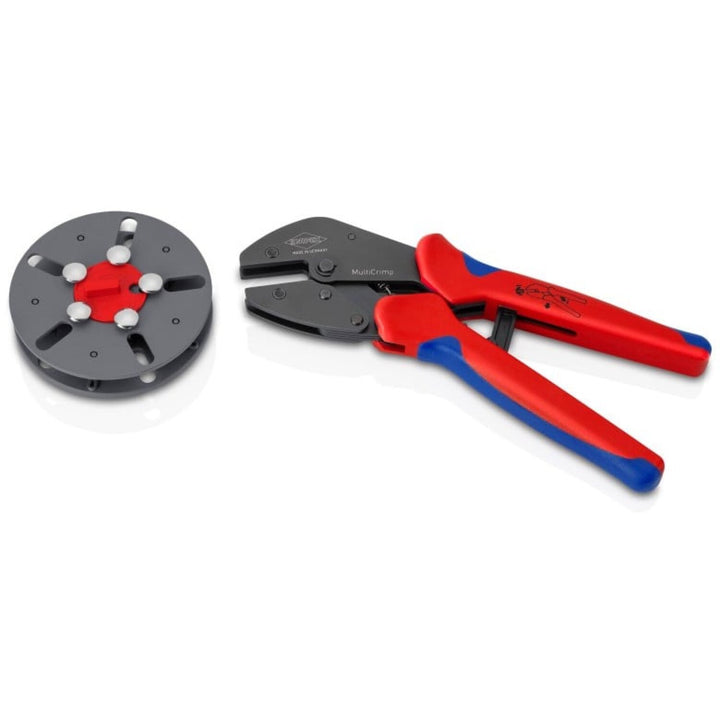 Knipex 97 33 LE 9 1/4" MultiCrimp Crimping Pliers with empty magazine