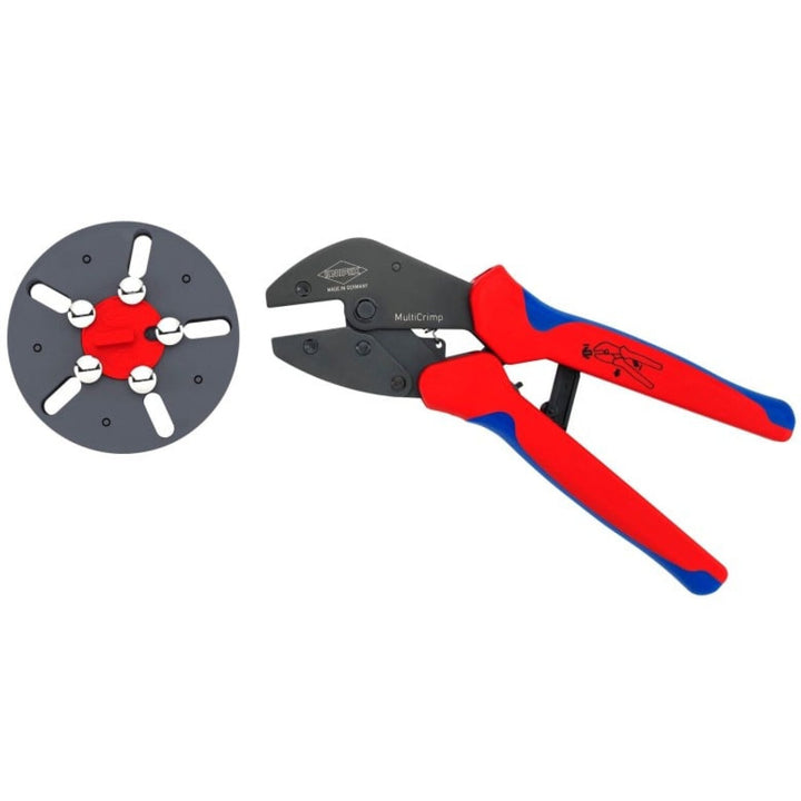 Knipex 97 33 LE 9 1/4" MultiCrimp Crimping Pliers with empty magazine
