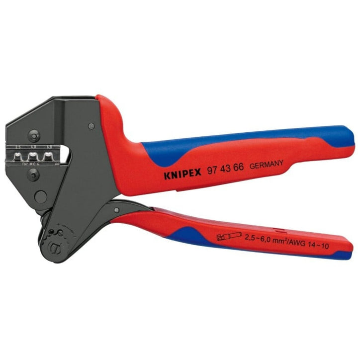 Knipex 97 43 66 8" Crimp System Pliers MC4® & MC4® Evo 2
