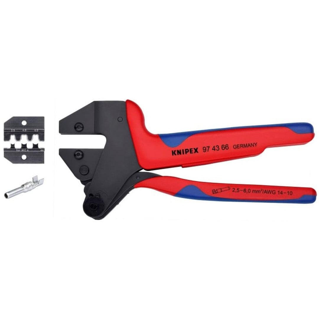 Knipex 97 43 66 8" Crimp System Pliers MC4® & MC4® Evo 2