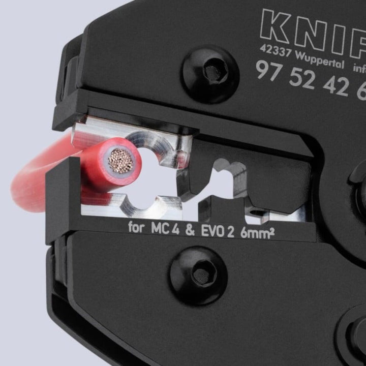 Knipex 97 52 42 6 8 1/2" KNIPEX PreciForce® Crimping Pliers for MC4®/MC4® Evo 2