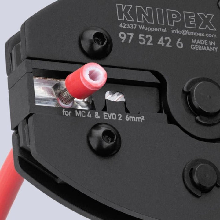 Knipex 97 52 42 6 8 1/2" KNIPEX PreciForce® Crimping Pliers for MC4®/MC4® Evo 2