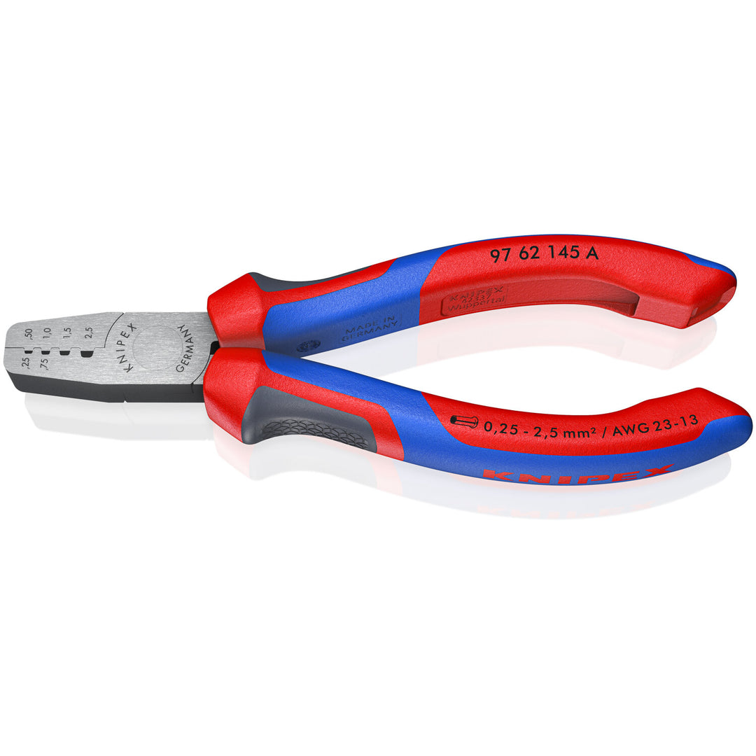 Knipex 97 62 145 A KnipeXtend Crimping Pliers for Wire Ferrules, 5 3/4"