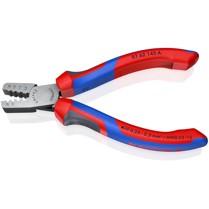 Knipex 97 62 145 A KnipeXtend Crimping Pliers for Wire Ferrules, 5 3/4"
