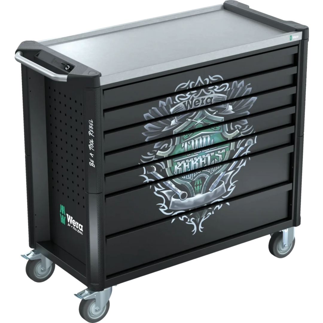 Wera 05501881001 9801 Tool Rebel roller cabinet Stainless XXL, without tools