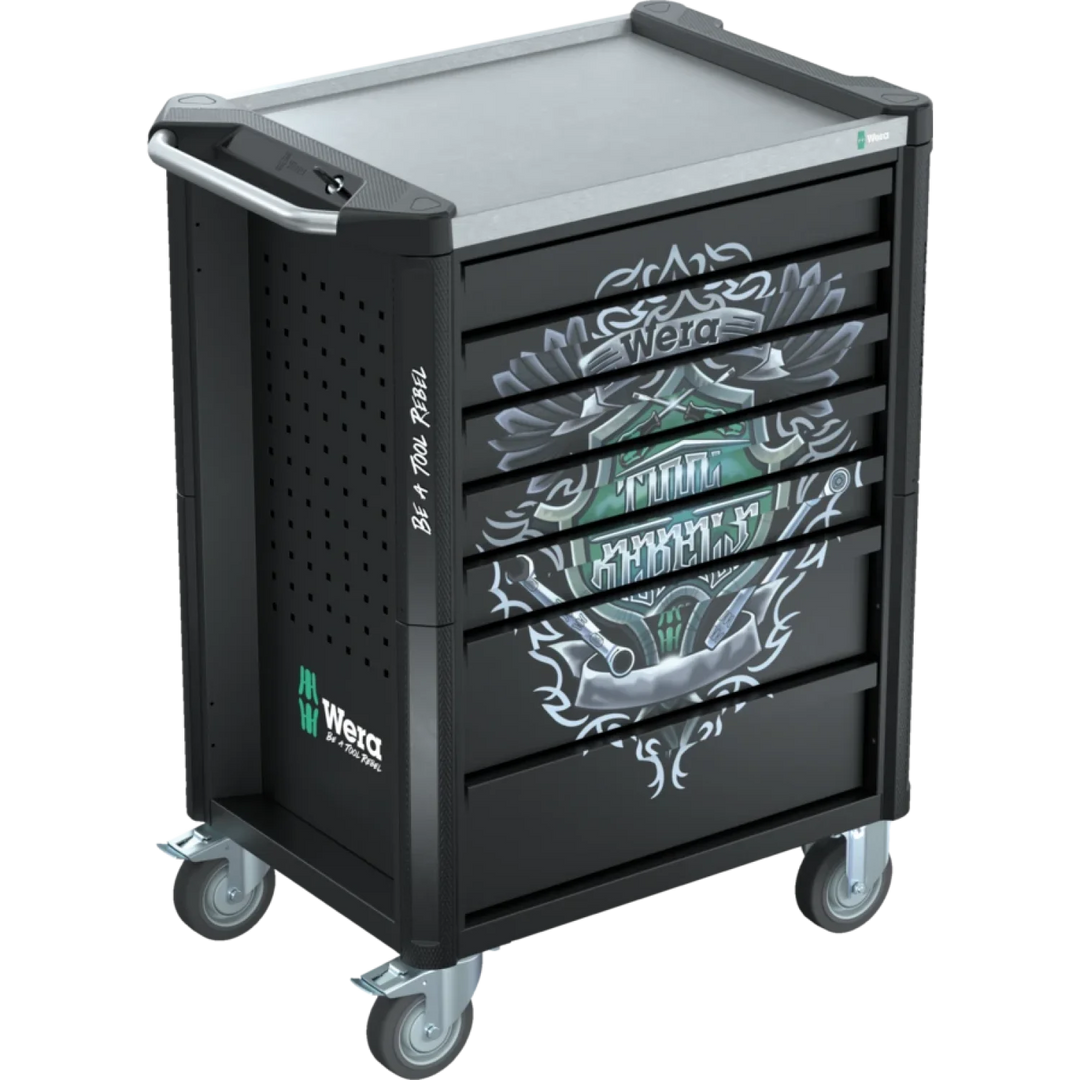 Wera 05501880001 9805 Tool Rebel roller cabinet Stainless, without tools