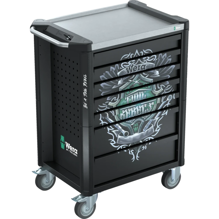 Wera 05501880001 9805 Tool Rebel roller cabinet Stainless, without tools