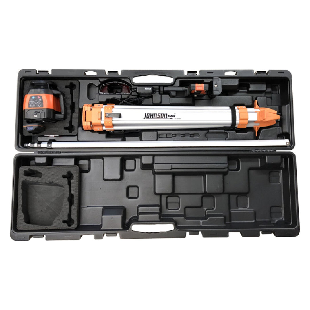 Johnson 99-028K Electronic Self-Leveling Dual Slope Horizontal/Vertical Rotary Laser System