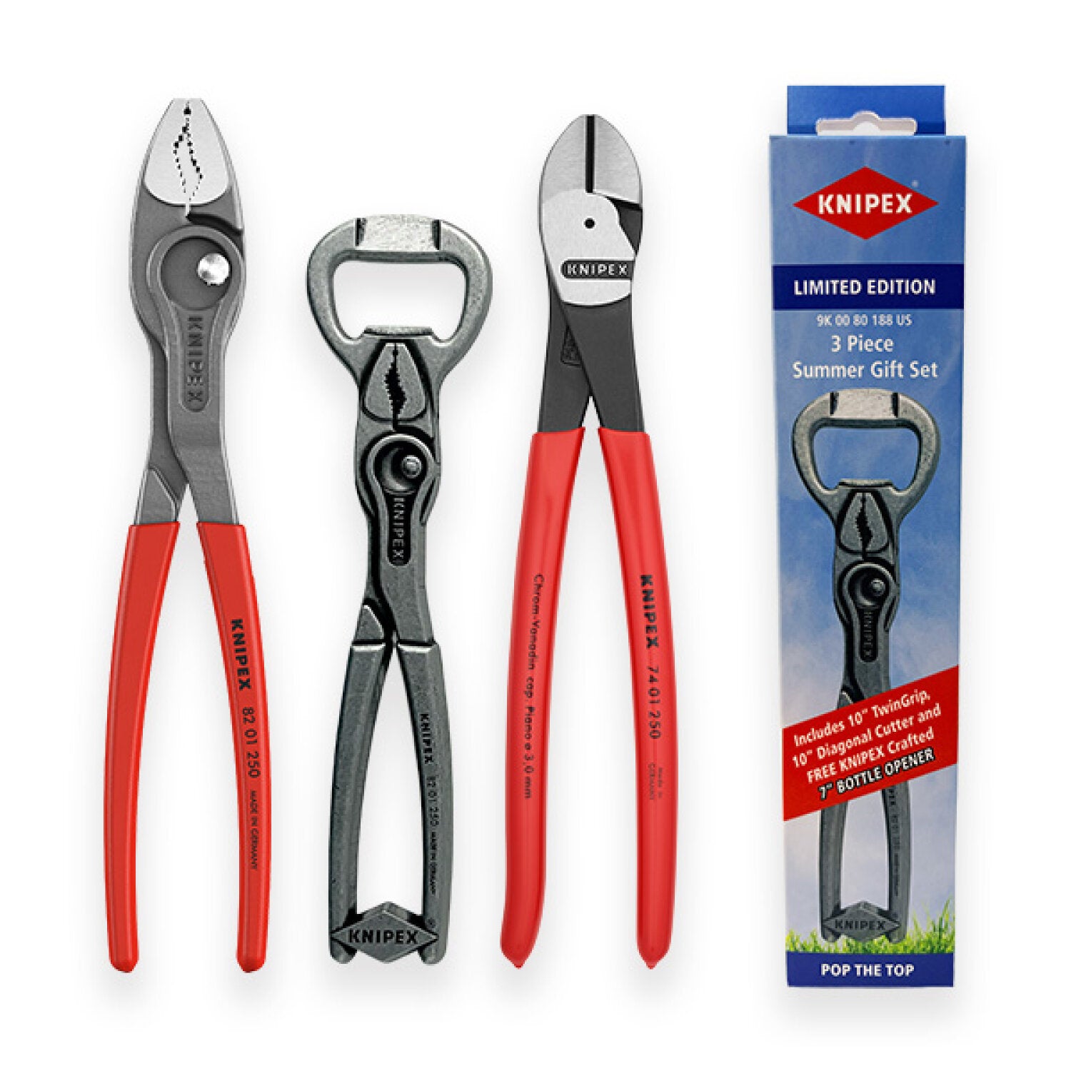 Knipex 9K 00 80 188 US 3-Piece Summer Gift Set – Haus of Tools