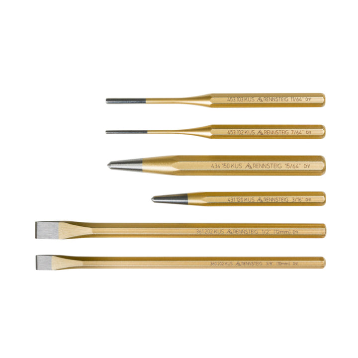 Rennsteig 9R 400 006 6 Pc Punch and Chisel Set