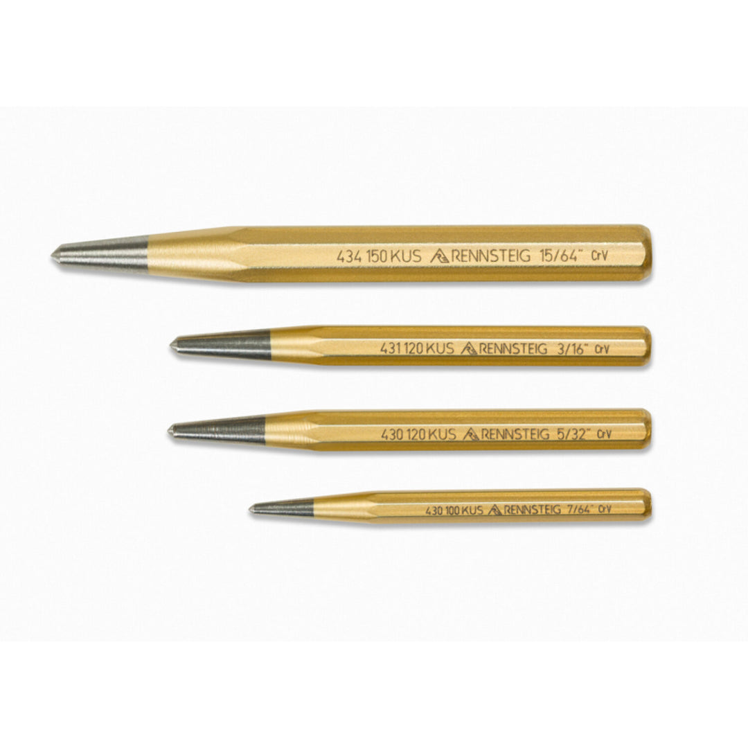 Rennsteig 9R 430 004 4 Pc Center Punch Set
