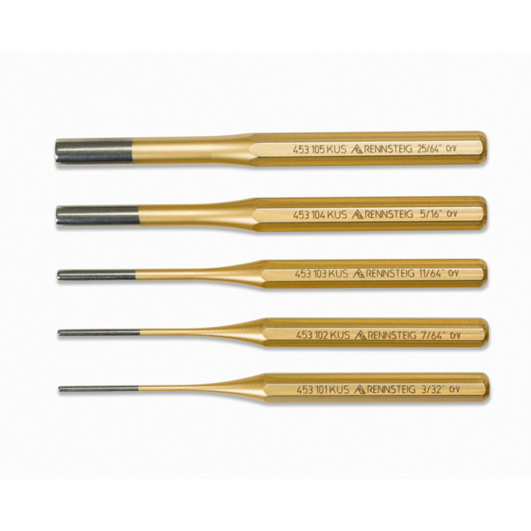 Rennsteig 9R 450 005 5 Pc Pin Punch Set