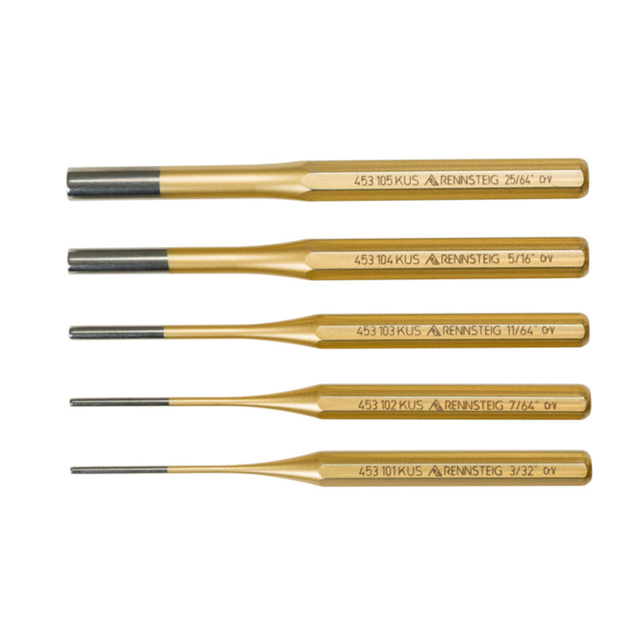 Rennsteig 9R 450 005 5 Pc Pin Punch Set