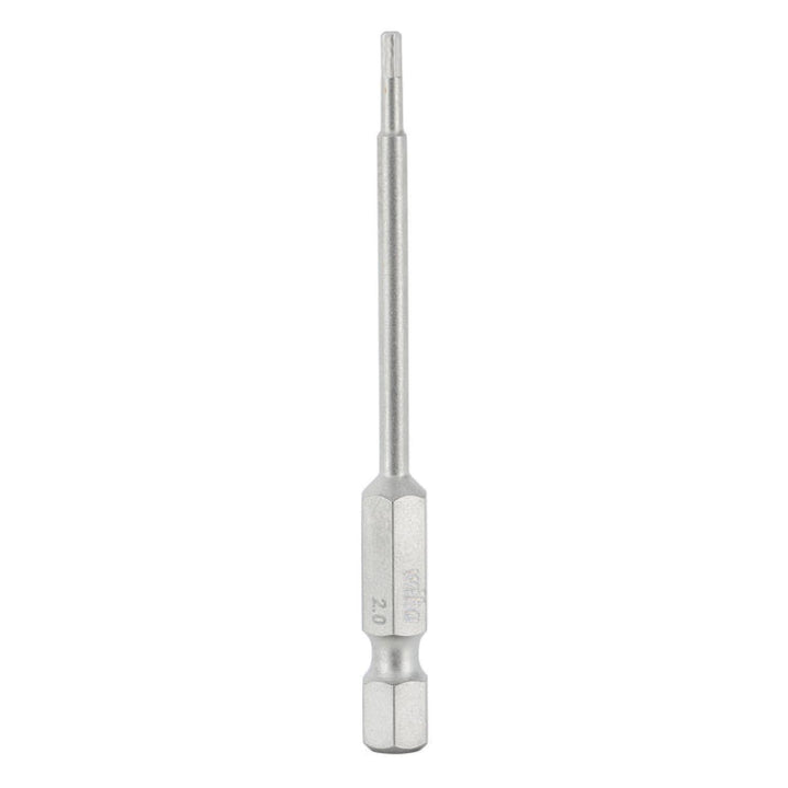 Wiha Tools 74351 Hex Metric Power Bit, 2.0 mm x 70 mm, 10 Pk.