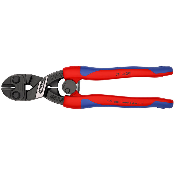 Knipex 71 32 200 8" CoBolt® High Leverage Compact Bolt Cutters-Notched Blade
