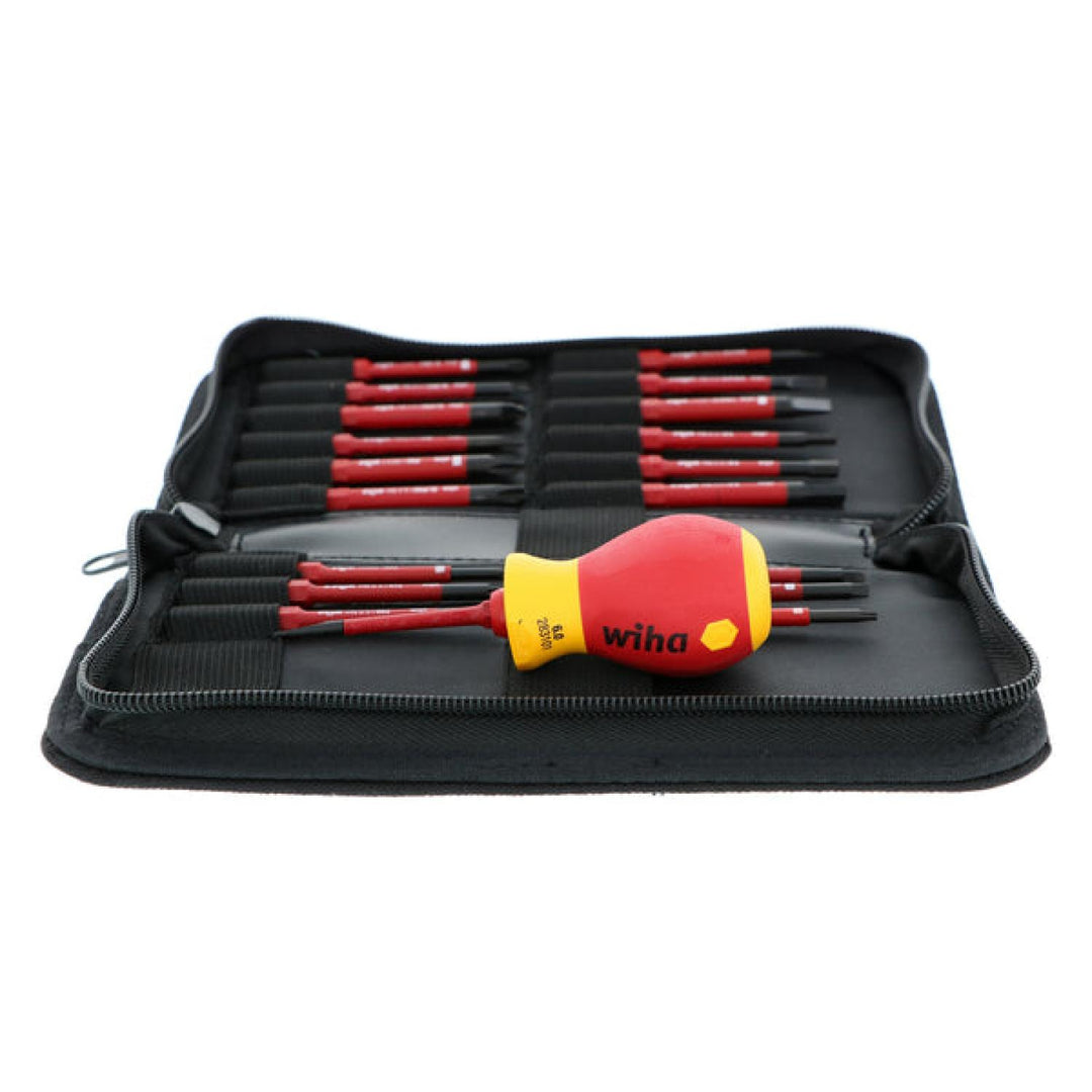 Wiha Tools 28396  Insulated Stubby Holder SlimLine Blade 20 Piece Set