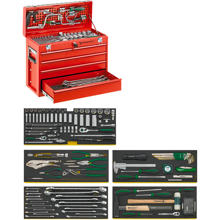 Stahlwille 98814803 13214 Line Maintenance Set in Tool Box, 122 Pcs