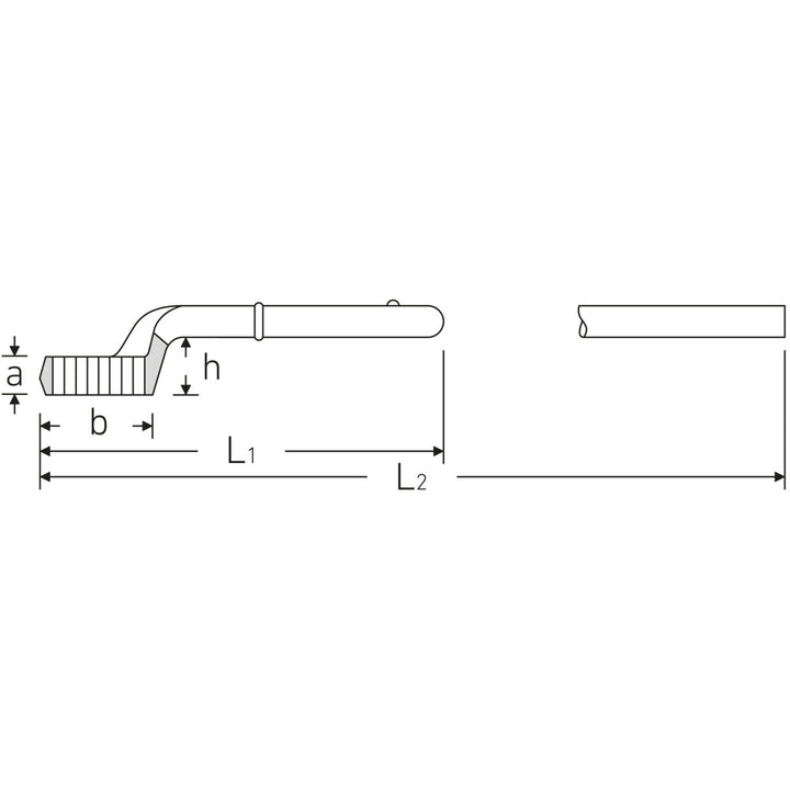 Stahlwille 42020041 Heavy Duty Single End Ring Spanner
