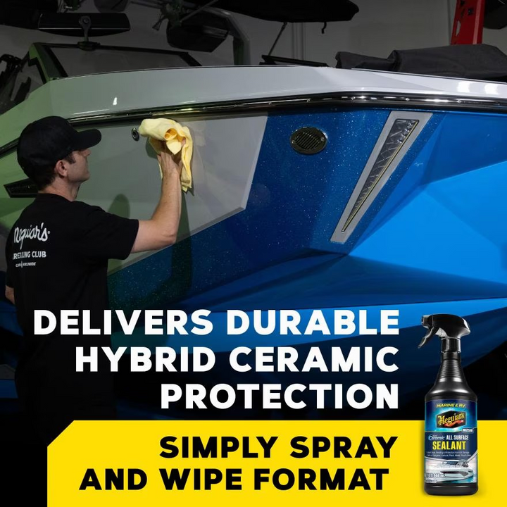 Meguiar's M250132 Marine & RV Hybrid Ceramic All Surface Sealant - Add Gloss & Protection from UV Damage