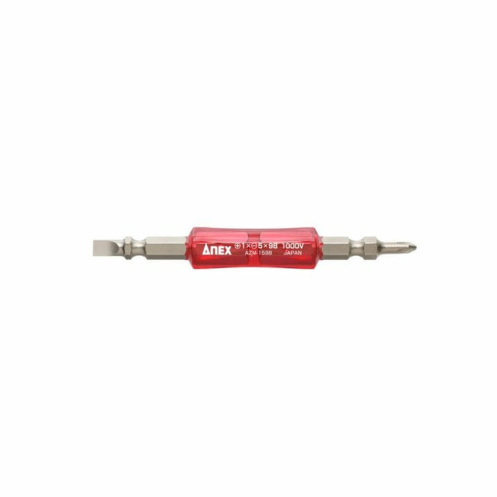 ANEX AZM-1598 Insulated Driver Bit, PH1 x SL5 x 98 mm