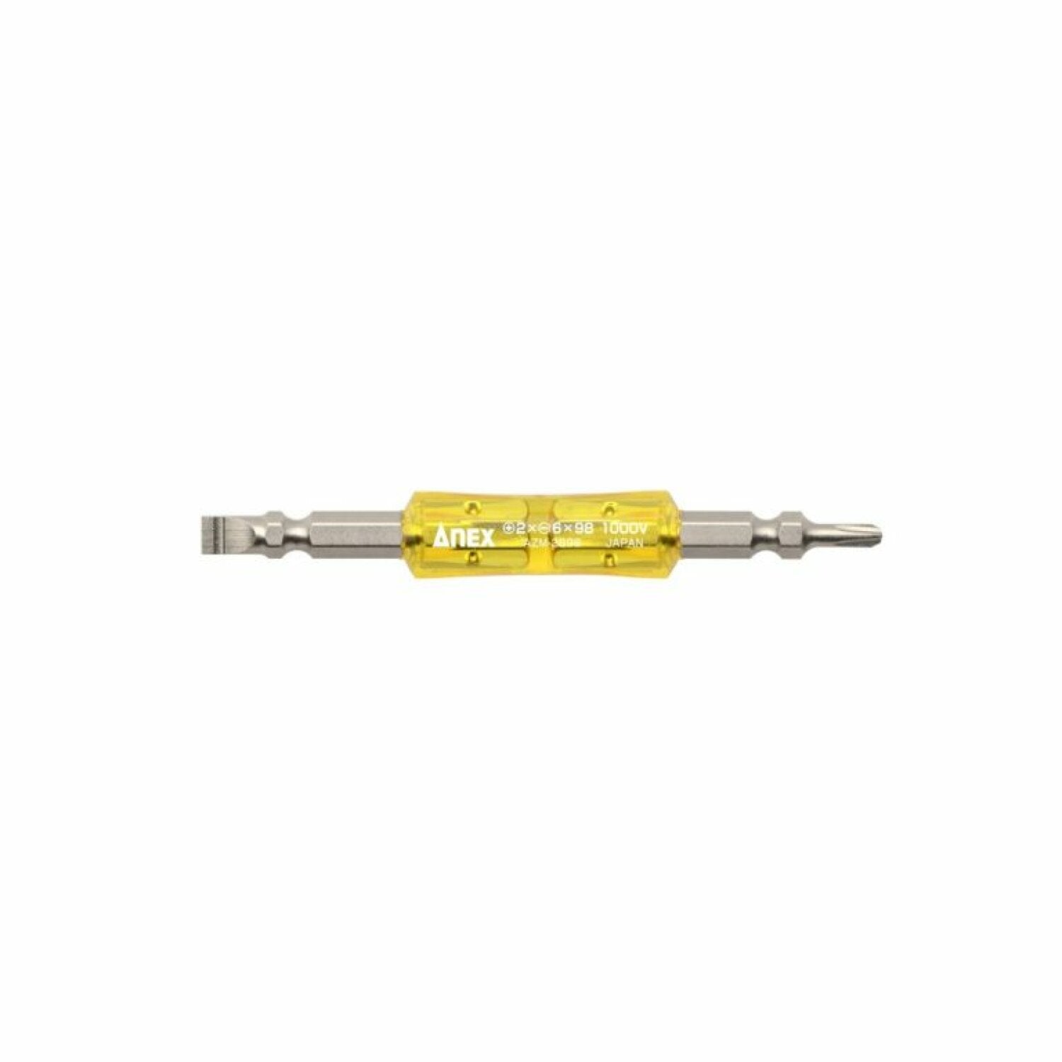 ANEX AZM-2698 Insulated Driver Bit, PH2 x SL6 x 98 mm – Haus of Tools
